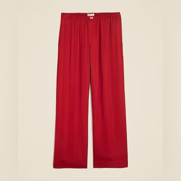 NWT J CREW Soft shine pajama pant in Berry Sangria - Picture 4 of 7